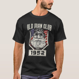 Camiseta Club De Hombres Mayores Nacido En 1952 67º Cumplea