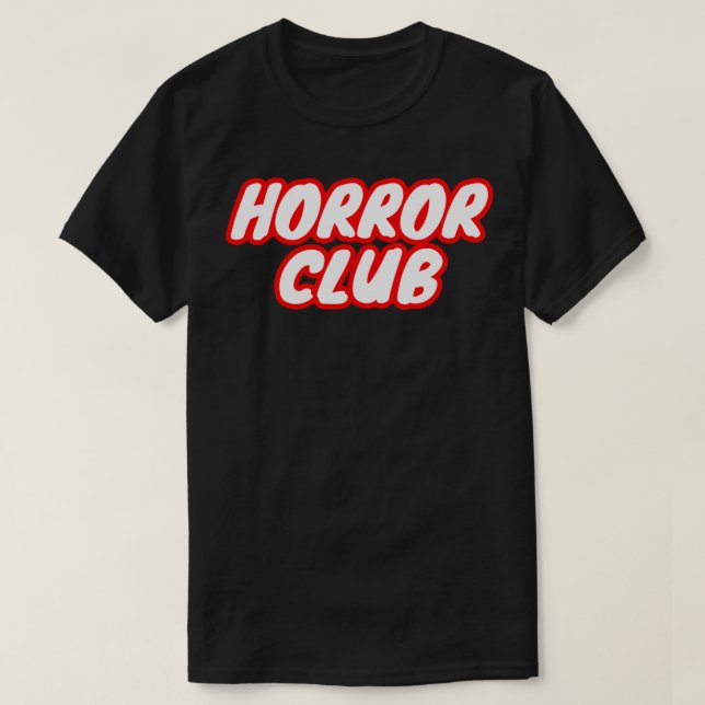 Camiseta Club de Horror (Diseño del anverso)