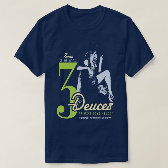 Camiseta Club de Jazz de 3 Deuces (Diseño del anverso)