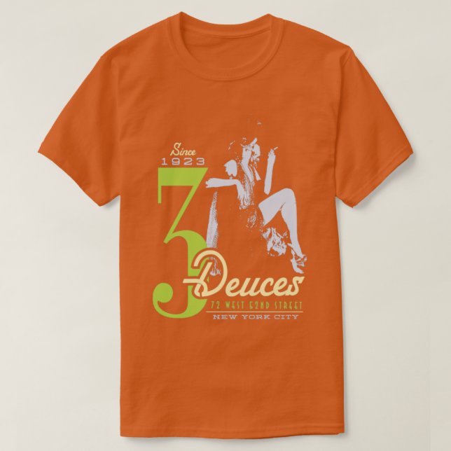 Camiseta Club de Jazz de 3 Deuces (Diseño del anverso)