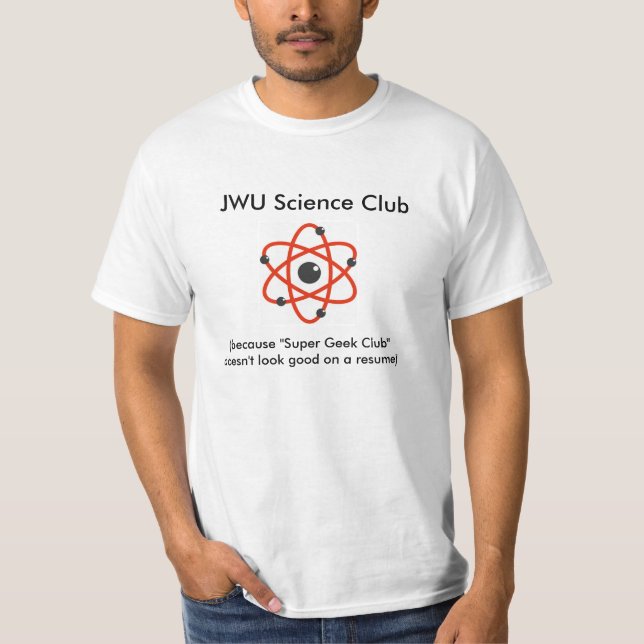 Camiseta Club de la ciencia de JWU (Anverso)