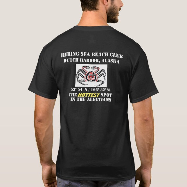 Camiseta Club de la playa del mar de Bering (Reverso)