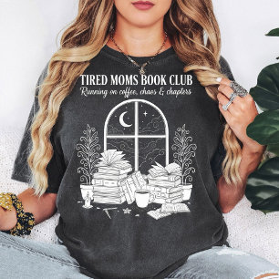 Camiseta Club de lectura de mamás cansadas Diseño de capítu