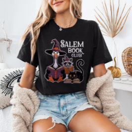 Camiseta Club de Libro SALEM Halloween Gusano de Libro Anim