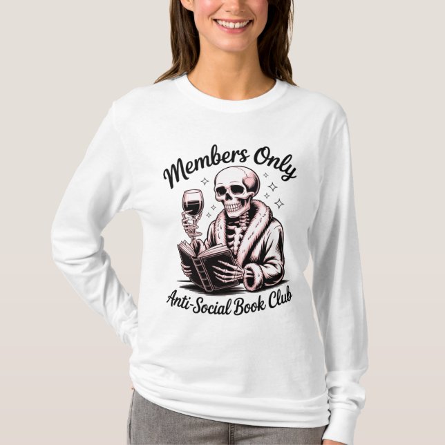 Camiseta Club de libros antisociales (Anverso)