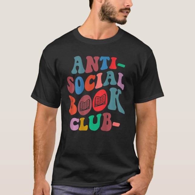 Camiseta Club de libros antisociales a la espalda (Anverso)