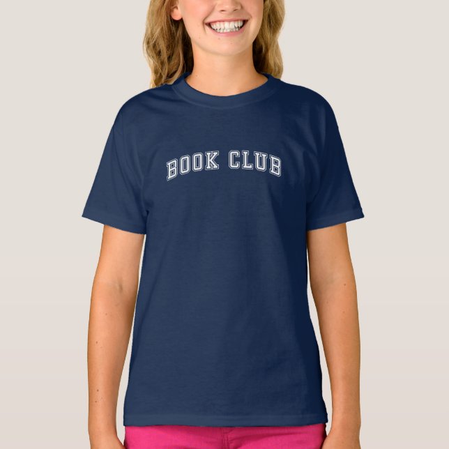 Camiseta Club de libros de estilos de variabilidad curvada (Anverso)