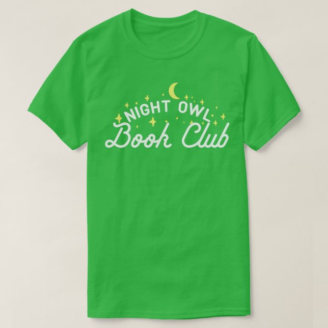 Camiseta Club de libros de lechuzas nocturnas (Diseño del anverso)