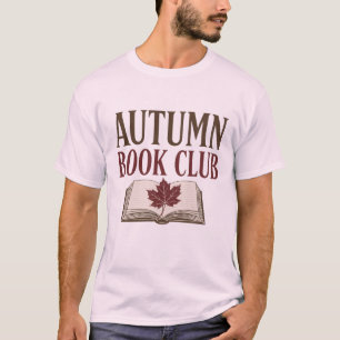 Camiseta Club de Libros de Otoño Diseño de Lectora Vintage