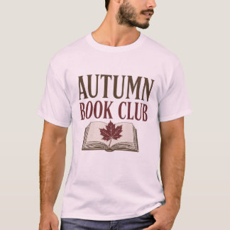 Camiseta Club de Libros de Otoño Diseño de Lectora Vintage