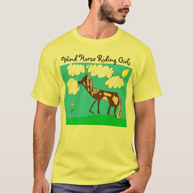 Camiseta Club de los chicas del montar a caballo del viento (Anverso)