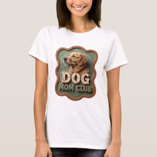 Camiseta CLUB DE MADRES DE PERROS NARANJA VIBRANTE Arte Usa