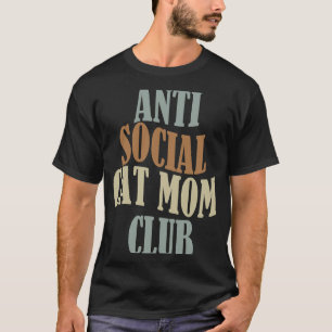 Camiseta Club de mamá de gato anti-social 4