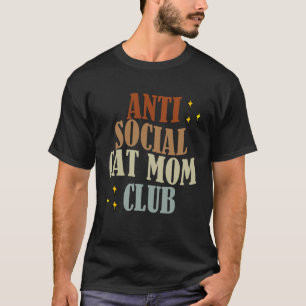Camiseta Club de mamá de gato anti-social 4
