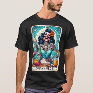 Camiseta Club de Mamá Genial Carta de Tarot Esqueleto Hallo