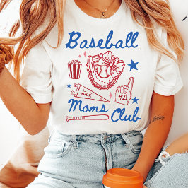 Camiseta Club de Mamás de Béisbol Personalizado