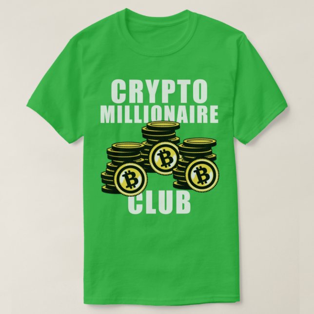 Camiseta Club de Millonarios de Criptomonedas Criptomoneda  (Diseño del anverso)