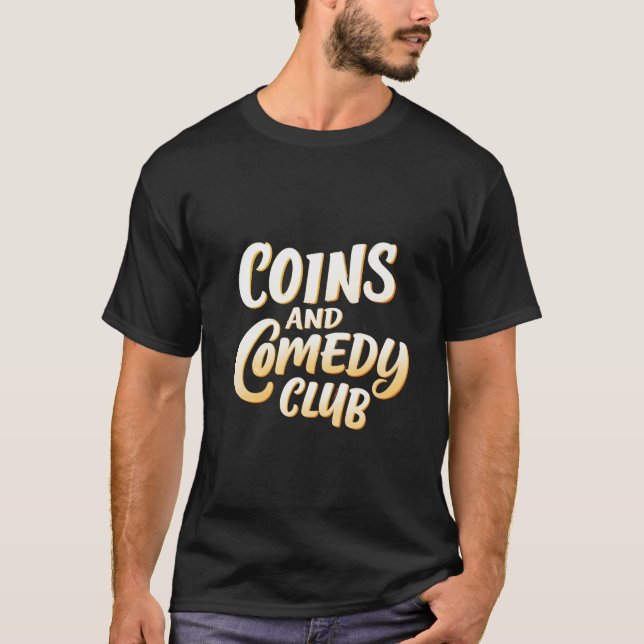 Camiseta Club de Monedas y Comedia (Anverso)
