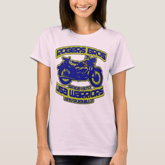 Camiseta club de moto rogers bros (Anverso)