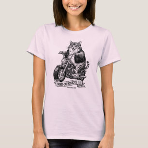 Camiseta Club de Motociclistas Chonky-Cat