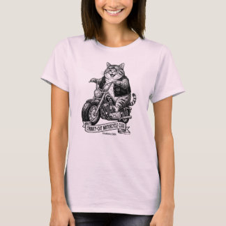 Camiseta Club de Motociclistas Chonky-Cat
