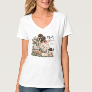 Camiseta Club de Nueva Mamá Estética Acogedora