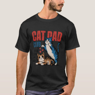 Camiseta Club de Papá Gato Padre Gato Gatito Gato Divertido