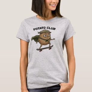 Camiseta Club de patatas divertidas de monopatín dibujos an