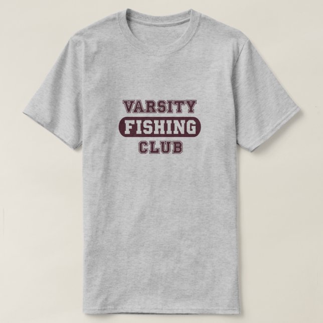Camiseta Club de Pesca de los Hombres Jubilados (Diseño del anverso)