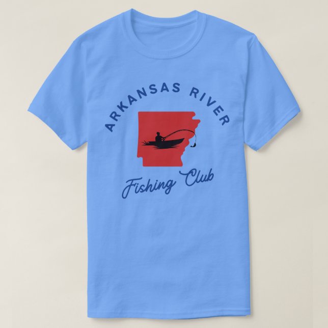 Camiseta Club de Pesca del Río Arkansas TShirt (Diseño del anverso)