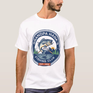 Camiseta Club de Pesca Personalizado del Abuelo