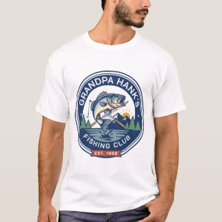 Camiseta Club de Pesca Personalizado del Abuelo