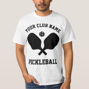 Camiseta Club de Pickleball Nombre Personalizado