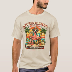 Camiseta Club de Playa de Flamencos Jubilados     Regalo de