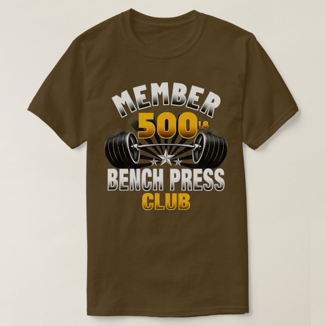 Camiseta Club de Prensa Bench de 500 libras (Diseño del anverso)