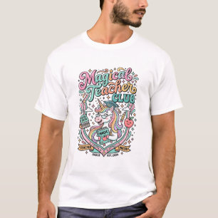 Camiseta Club de Profesora Mágica Unicornio Mercado Kawaii