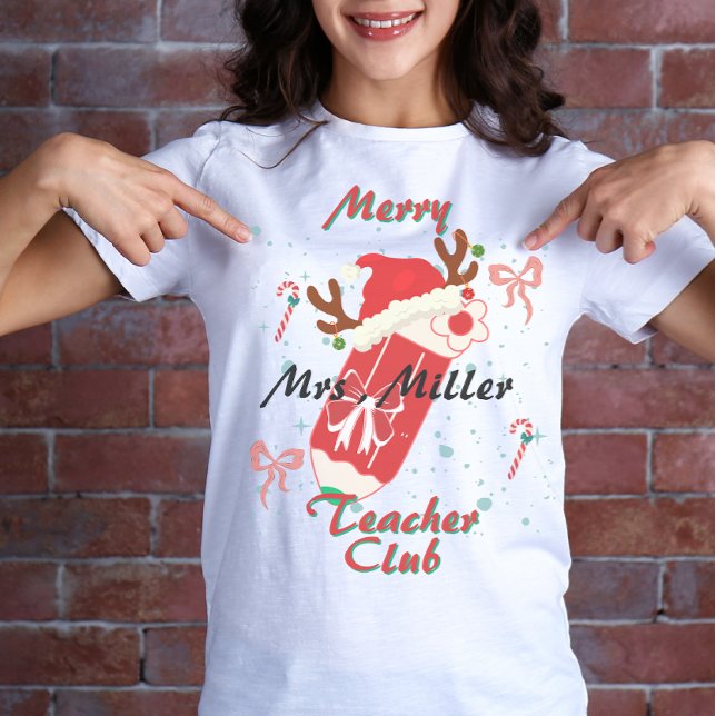 Camiseta Club de profesores de retro merry, profesor de Nav (Subido por el creador)