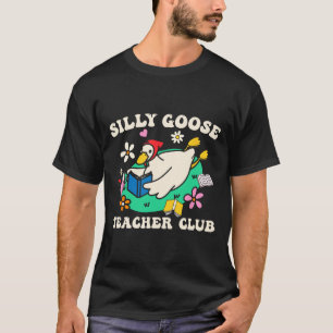 Camiseta Club de Profesores Ganso Tonto Retro Groovy Profes