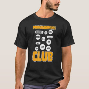 Camiseta Club de Programador Desarrollador de Software Prog