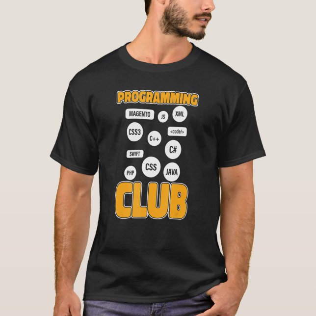 Camiseta Club de Programador Desarrollador de Software Prog (Anverso)