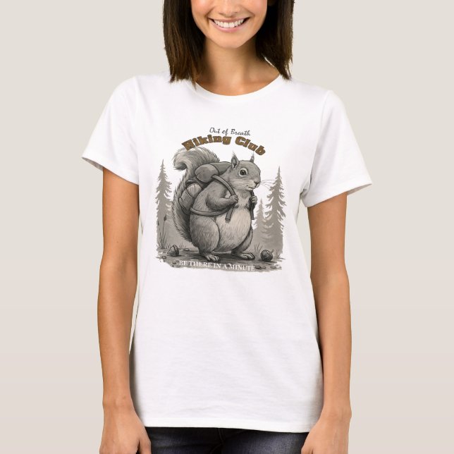 Camiseta Club de senderismo fuera de respiración (Anverso)