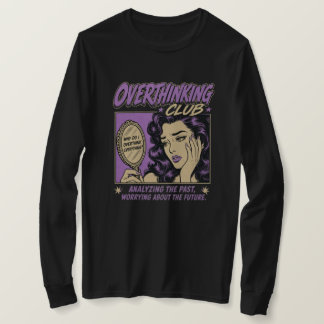 Camiseta Club de Sobrepensamiento - Humor de Ansiedad Vinta