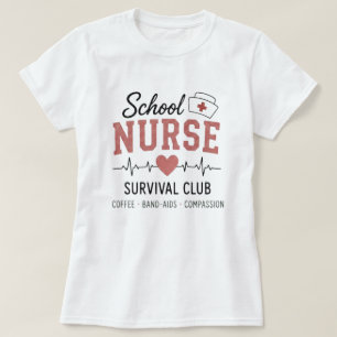 Camiseta Club de Supervivencia de Enfermeras Escolares 