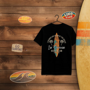 Camiseta Club de Surf La Sirena - Diseño de Surf Retro Merm