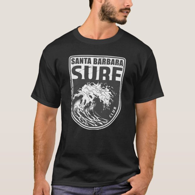 Camiseta Club de Surf Santa Barbara Emblem California (Anverso)