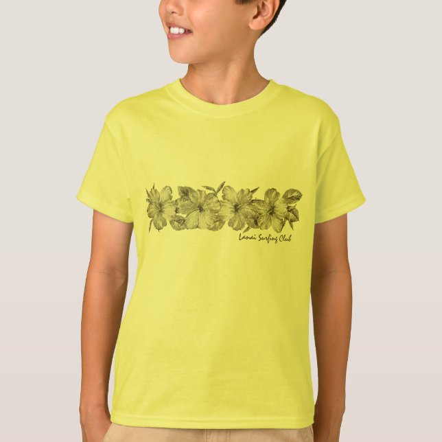 Camiseta Club de Surfing Lanai Hibiscus Tee (Anverso)