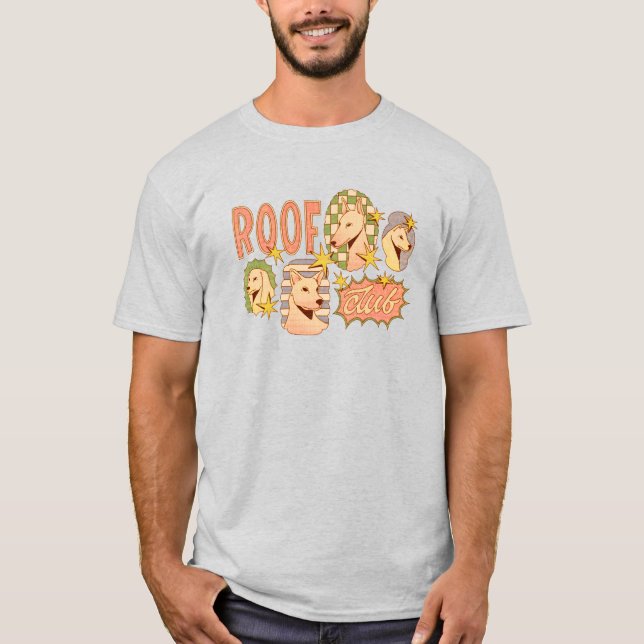 Camiseta Club de techo / Ilustraciones de perro (Anverso)