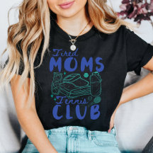 Club de Tenis de Madres Cansadas Retro Divertido