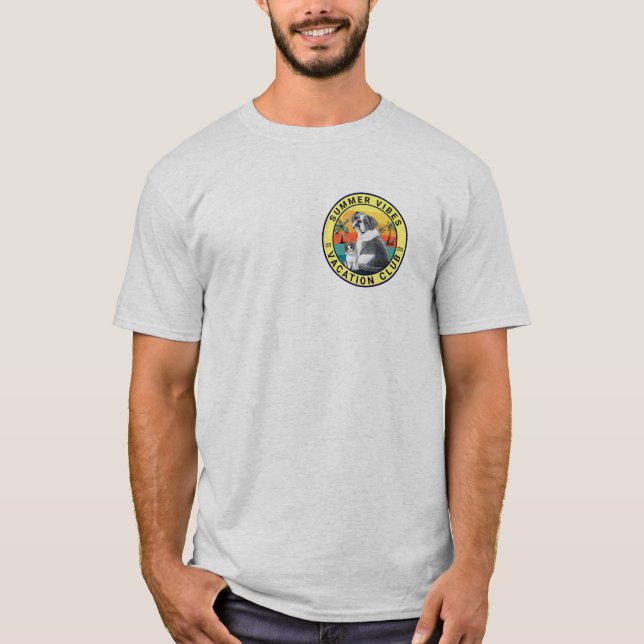 Camiseta Club de Vacaciones de Vibes de Verano (Anverso)