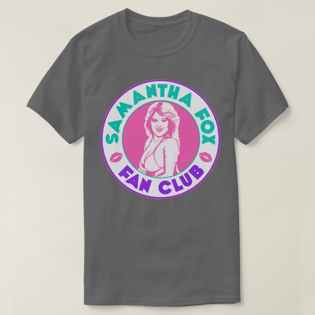 CAMISETA CLUB DE VENTILADORES DE SAMANTHA FOX (Diseño del anverso)